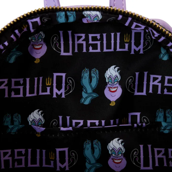 The Little Mermaid 35th Anniversary Exclusive Ursula Sequin Cosplay Mini Backpack Unisex Loungefly Backpacks