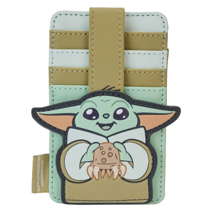 The Mandalorian Grogu and Crabbies Cosplay Card Holder Unisex Loungefly Bags and Wallets The Mandalorian Grogu and Crabbies Cosplay Card Holder Unisex Loungefly Bags and Wallets