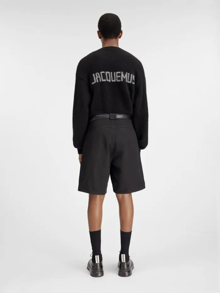 The Marrone Shorts Black Men JACQUEMUS Trousers and Shorts The Marrone Shorts Black Men JACQUEMUS Trousers and Shorts