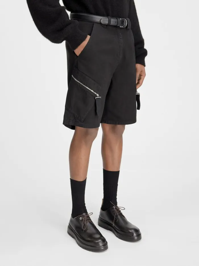The Marrone Shorts Black Men JACQUEMUS Trousers and Shorts The Marrone Shorts Black Men JACQUEMUS Trousers and Shorts