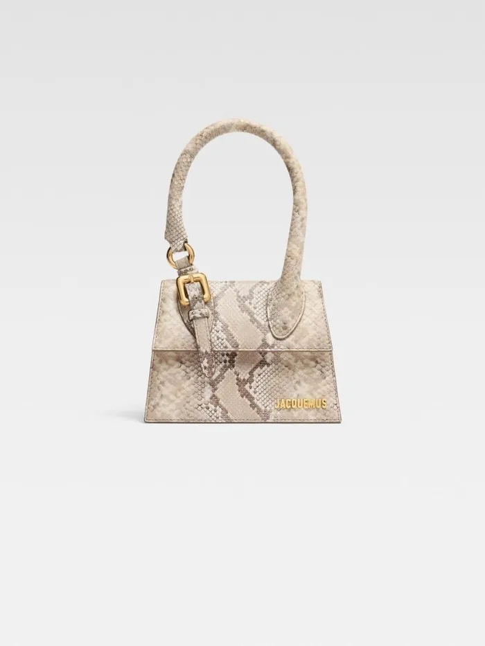 The Medium Chiquito With Buckle Beige Women JACQUEMUS Crossbody and Handbags