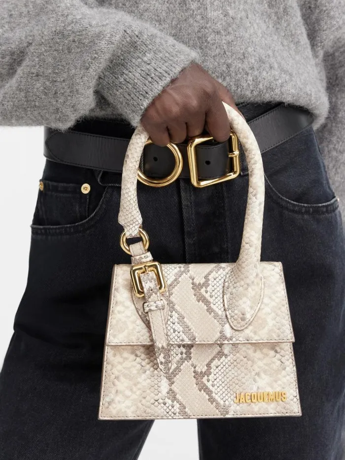 The Medium Chiquito With Buckle Beige Women JACQUEMUS Crossbody and Handbags The Medium Chiquito With Buckle Beige Women JACQUEMUS Crossbody and Handbags