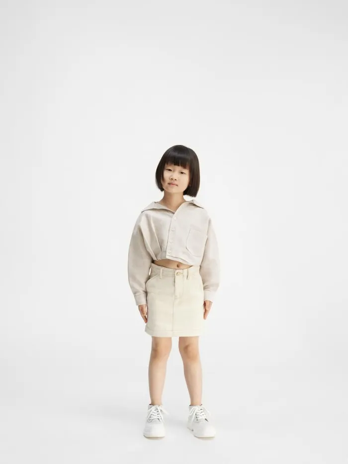 The Mejean Kids039 Shirt Light Beige WomenMen JACQUEMUS Tops