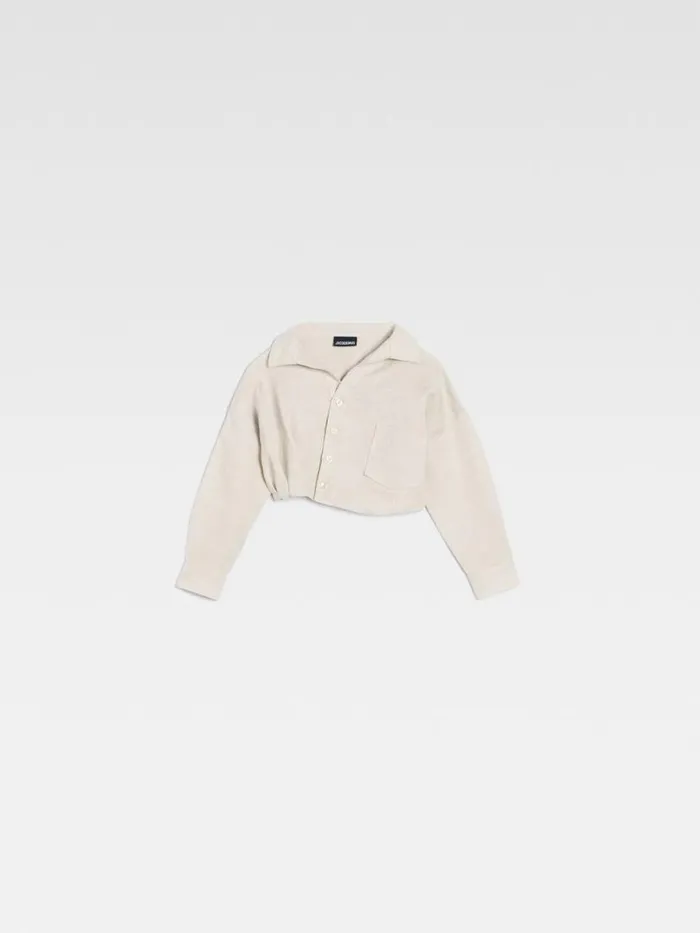 The Mejean Kids039 Shirt Light Beige WomenMen JACQUEMUS Tops The Mejean Kids039 Shirt Light Beige WomenMen JACQUEMUS Tops