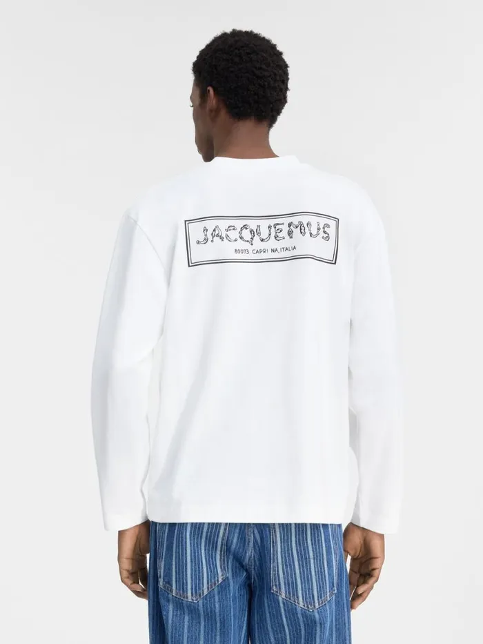The Mer Longsleeve Tshirt White Men JACQUEMUS Tshirts The Mer Longsleeve Tshirt White Men JACQUEMUS Tshirts