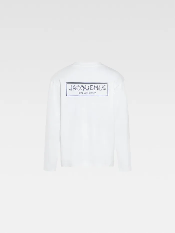 The Mer Longsleeve Tshirt White Men JACQUEMUS Tshirts The Mer Longsleeve Tshirt White Men JACQUEMUS Tshirts