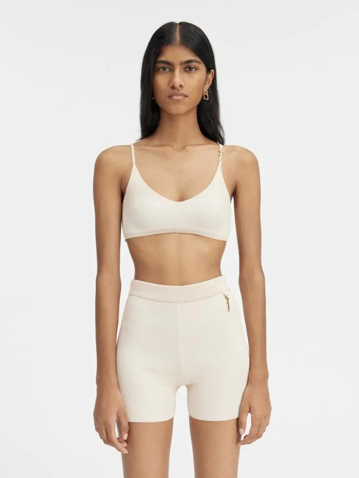 The Pral Shorts Light Beige Women JACQUEMUS Trousers and Shorts