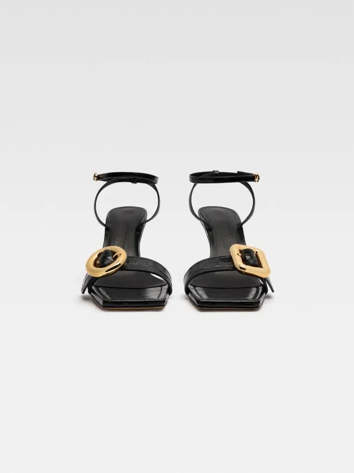 The Regalo Sandals Black Women JACQUEMUS Shoes The Regalo Sandals Black Women JACQUEMUS Shoes