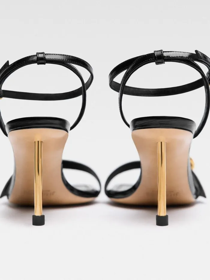 The Regalo Sandals Black Women JACQUEMUS Shoes The Regalo Sandals Black Women JACQUEMUS Shoes