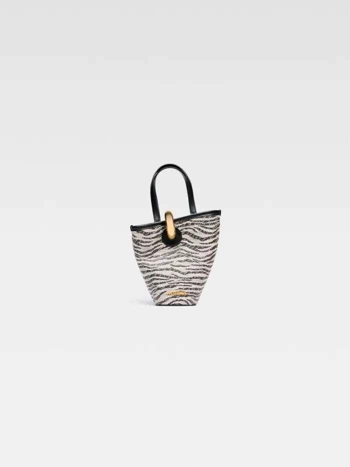 The Small Bambola Black and White Zebra Women JACQUEMUS Crossbody and Handbags The Small Bambola Black and White Zebra Women JACQUEMUS Crossbody and Handbags