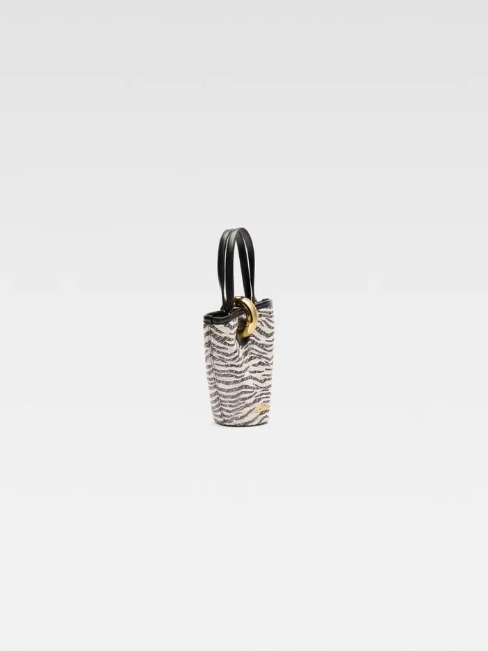The Small Bambola Black and White Zebra Women JACQUEMUS Crossbody and Handbags The Small Bambola Black and White Zebra Women JACQUEMUS Crossbody and Handbags
