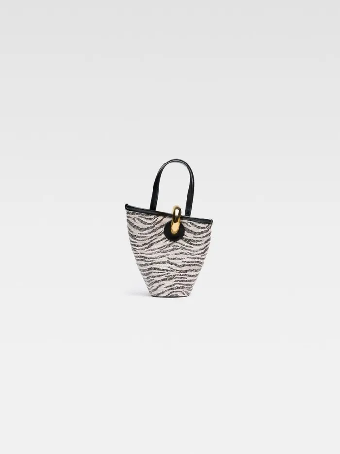 The Small Bambola Black and White Zebra Women JACQUEMUS Crossbody and Handbags The Small Bambola Black and White Zebra Women JACQUEMUS Crossbody and Handbags