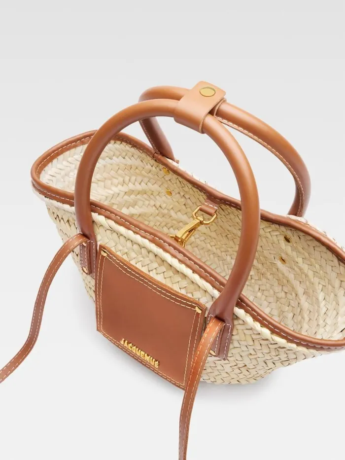 The Small Soli Basket Light Brown Women JACQUEMUS Crossbody and Handbags The Small Soli Basket Light Brown Women JACQUEMUS Crossbody and Handbags