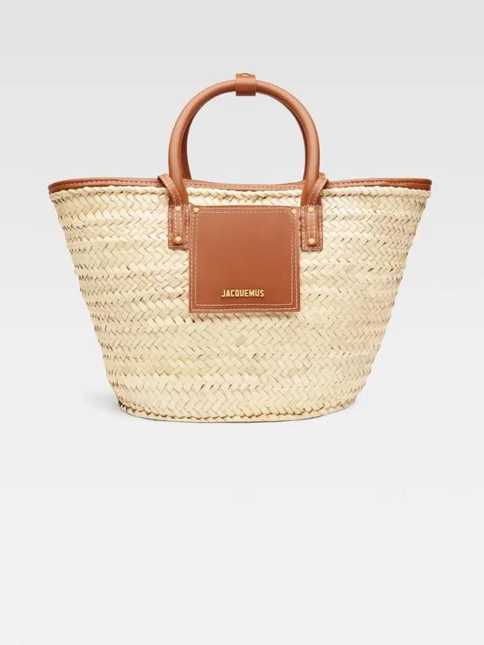 The Soli Basket Light Brown Women JACQUEMUS Crossbody and Handbags