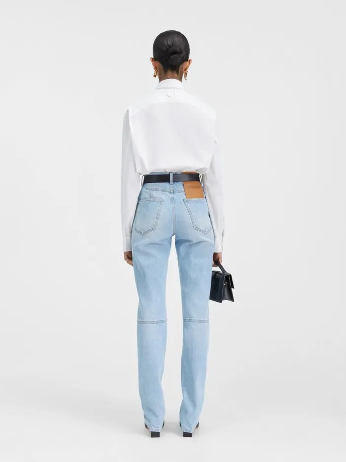 The Straight DeNmes Denim Pants Light Bluetabac Women JACQUEMUS Denim The Straight DeNmes Denim Pants Light Bluetabac Women JACQUEMUS Denim
