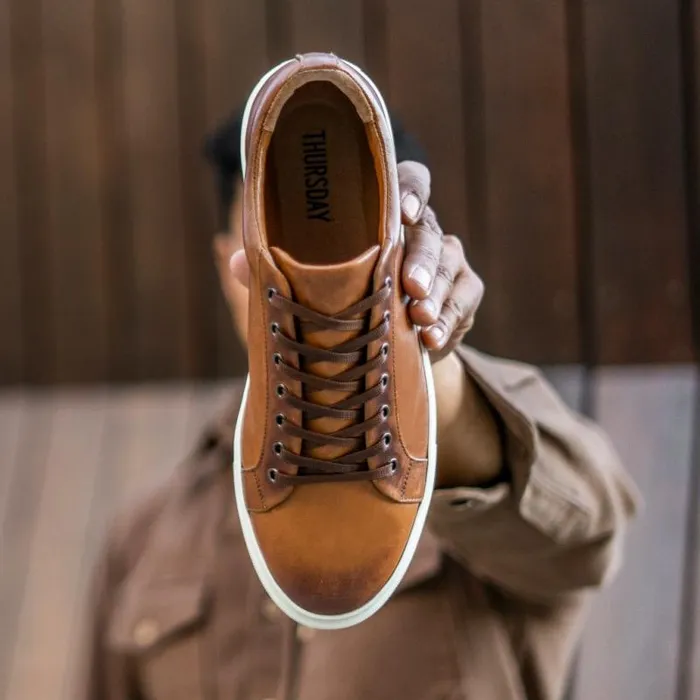Thursday Boots Bold Leathers Premier Low Top Toffee 8211 Men Thursday Boots Bold Leathers Premier Low Top Toffee 8211 Men