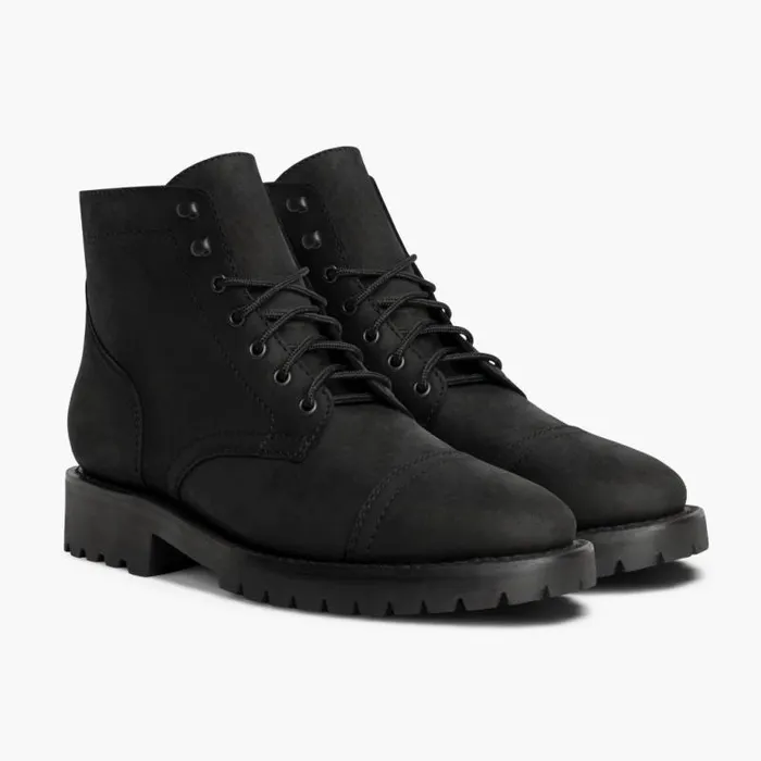 Thursday Boots LaceUp Captain StormKing Black Matte 8211 Men