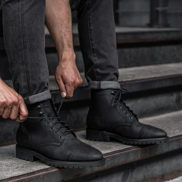 Thursday Boots LaceUp Captain StormKing Black Matte 8211 Men Thursday Boots LaceUp Captain StormKing Black Matte 8211 Men