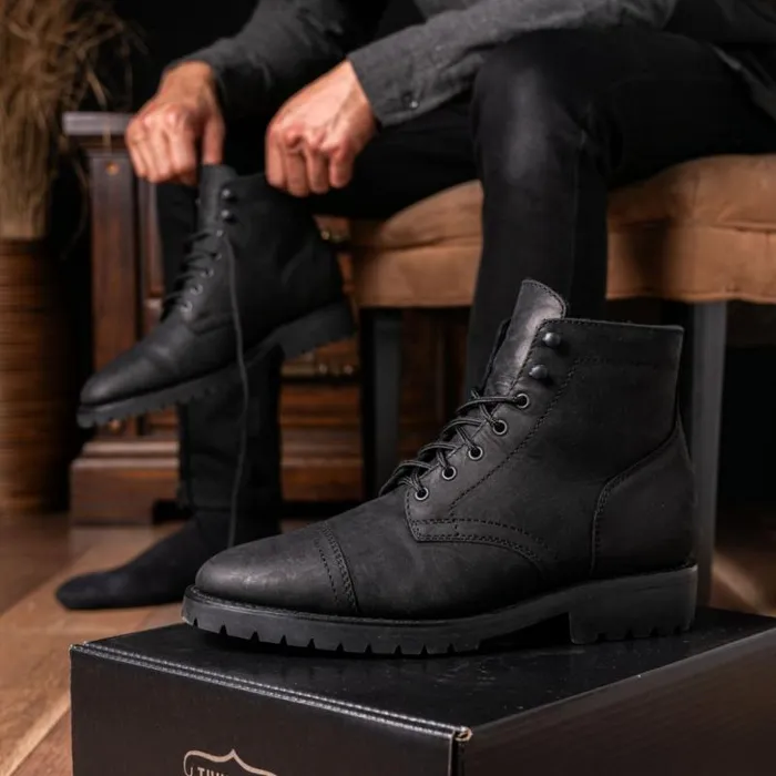 Thursday Boots LaceUp Captain StormKing Black Matte 8211 Men Thursday Boots LaceUp Captain StormKing Black Matte 8211 Men