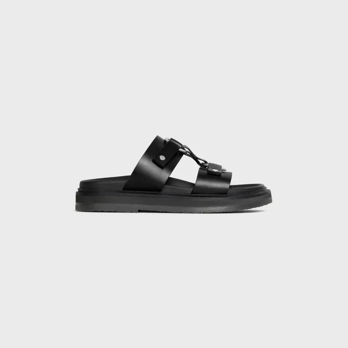 Tippi In Calfskin 8211 Vegetal Tanning Black Men CELINE SANDALS