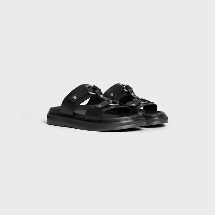 Tippi In Calfskin 8211 Vegetal Tanning Black Men CELINE SANDALS