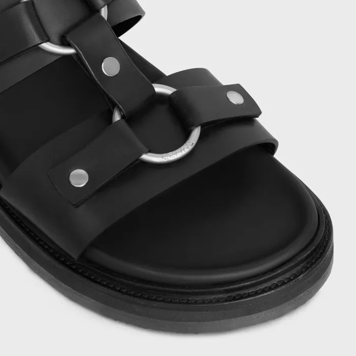 Tippi In Calfskin 8211 Vegetal Tanning Black Men CELINE SANDALS