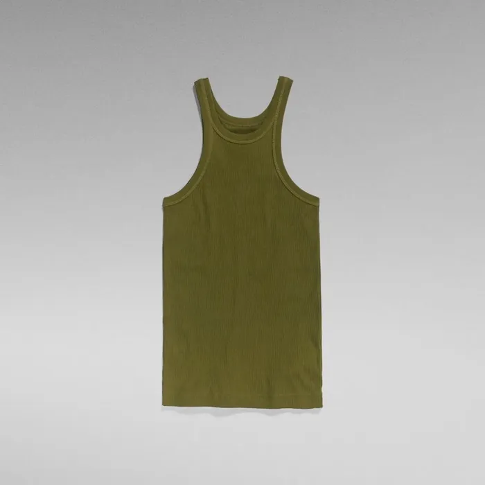 Tops and Tshirts Women GStar RAW Italian Utility Ultra Slim Tank Top Avocado