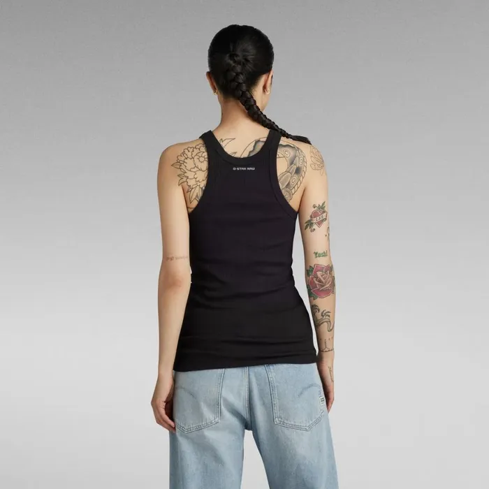 Tops and Tshirts Women GStar RAW Italian Utility Ultra Slim Tank Top Dark Black