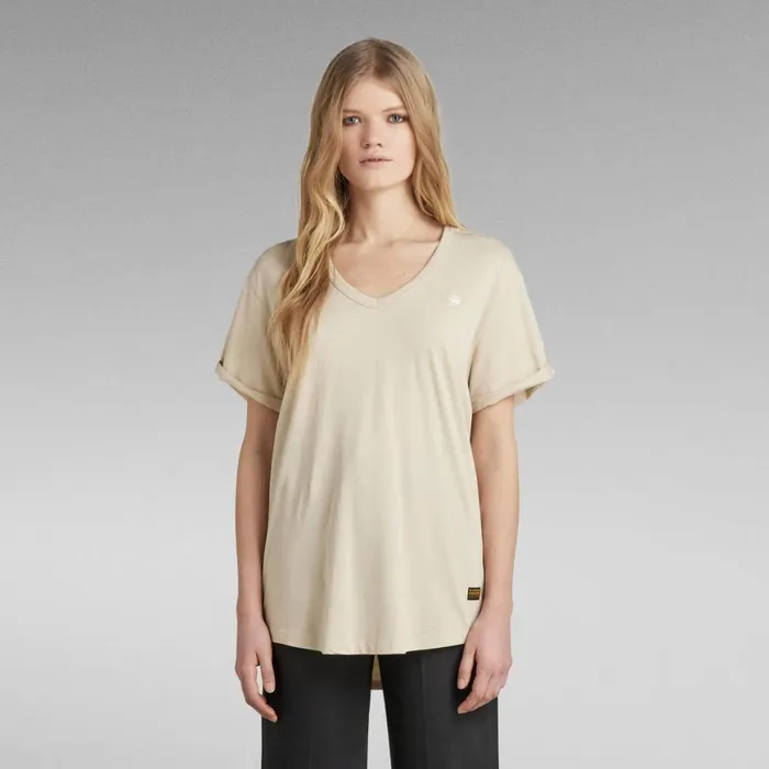 Tops and Tshirts Women GStar RAW Lash Fem Loose TShirt Brown Rice