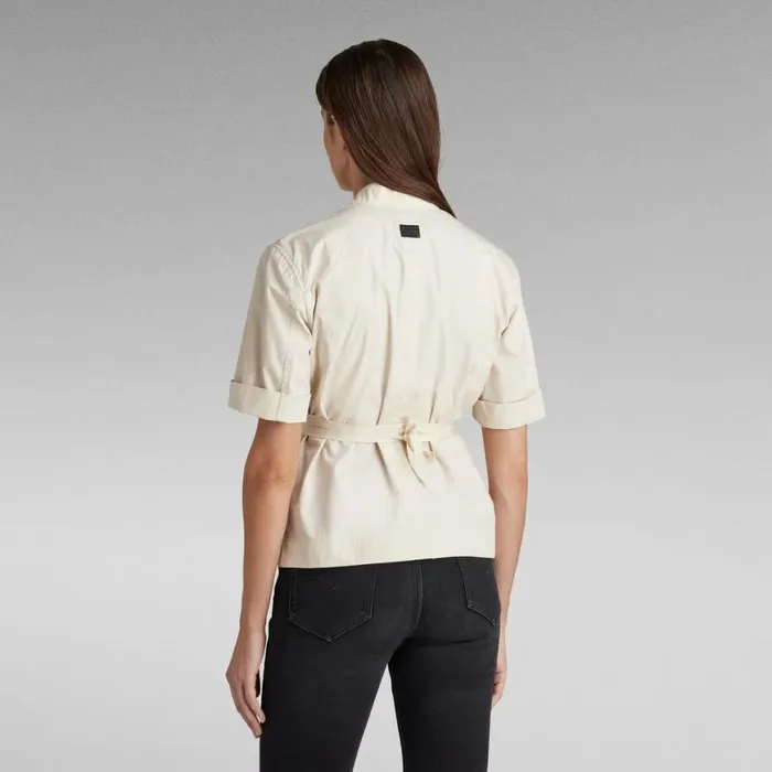 Tops and Tshirts Women GStar RAW Wrap TShirt Whitebait