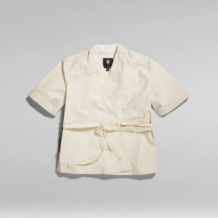 Tops and Tshirts Women GStar RAW Wrap TShirt Whitebait