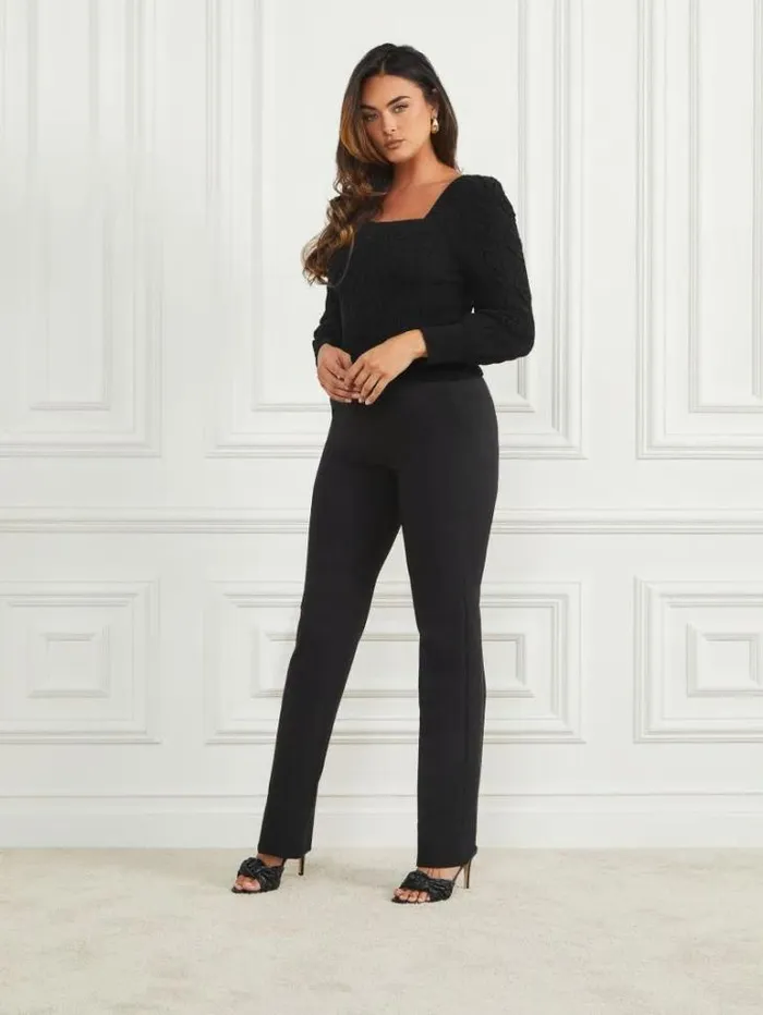 Tops And Sweaters Women Marciano Kya Chenille Sweater Black Tops And Sweaters Women Marciano Kya Chenille Sweater Black