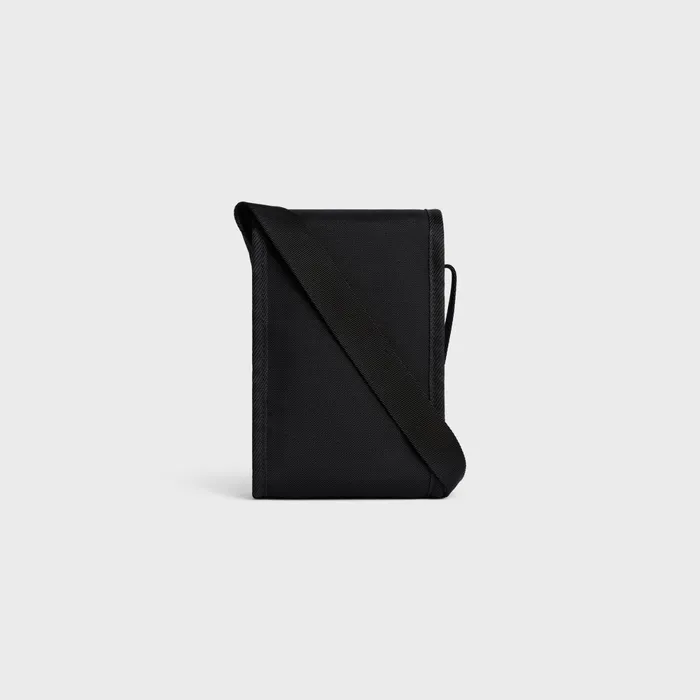 Trekking Phone Pouch In Nylon With Celine Print Black Men CELINE TECH ACCESSORIES Trekking Phone Pouch In Nylon With Celine Print Black Men CELINE TECH ACCESSORIES