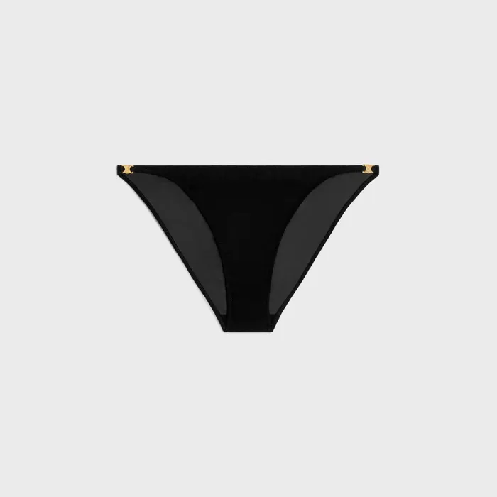 Triomphe Underwear In Silk Georgette Black Women CELINE SWIMWEAR AND LINGERIE Triomphe Underwear In Silk Georgette Black Women CELINE SWIMWEAR AND LINGERIE