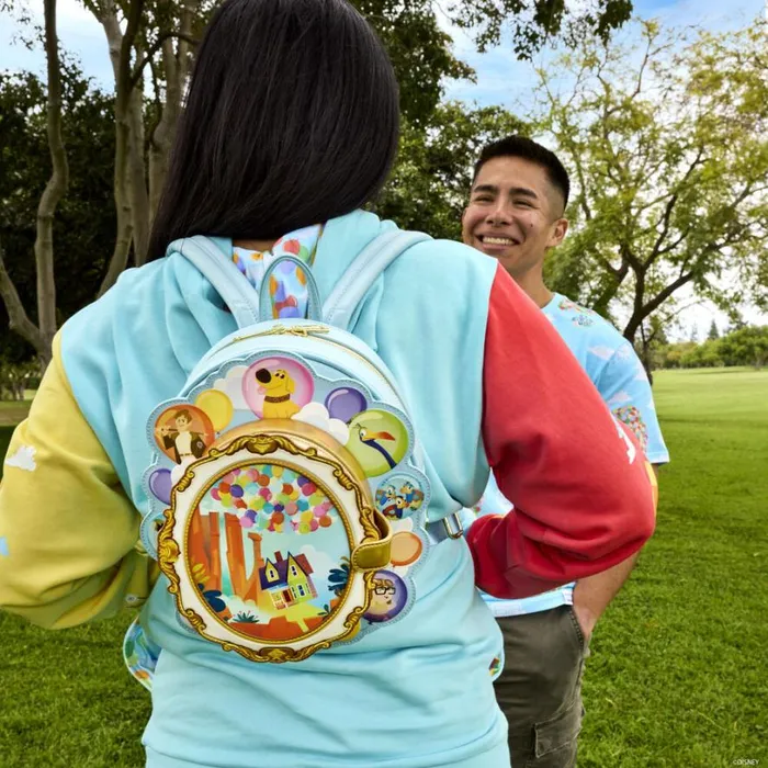 Up Exclusive 15th Anniversary Carl and Ellie Cameo Mini Backpack Unisex Loungefly Backpacks Up Exclusive 15th Anniversary Carl and Ellie Cameo Mini Backpack Unisex Loungefly Backpacks