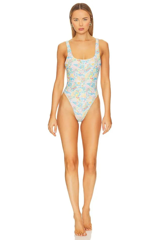 Vacay Is Calling One Piece Multi Blue Vacay Women Lovers and Friends Swimsuits and CoverUps Vacay Is Calling One Piece Multi Blue Vacay Women Lovers and Friends Swimsuits and CoverUps