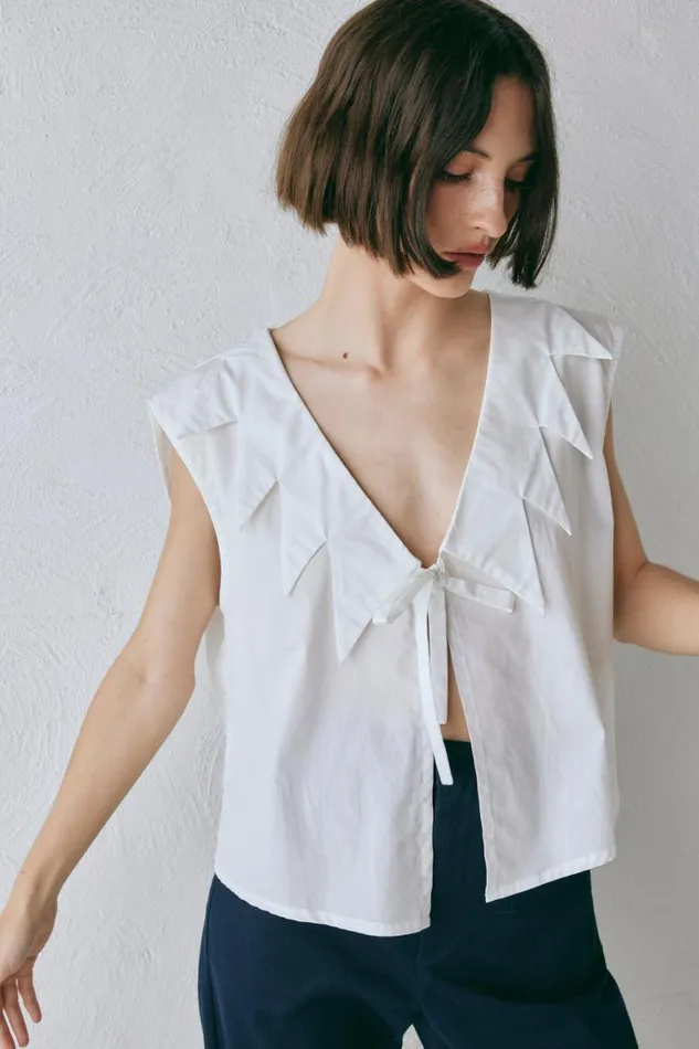 Vests Women VRG GRL Zella Top White Vests Women VRG GRL Zella Top White