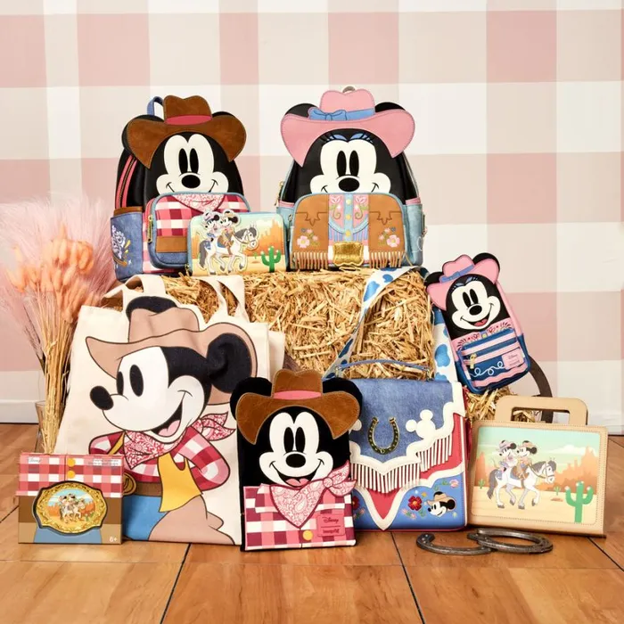 Western Mickey Mouse Cosplay Mini Backpack Unisex Loungefly Backpacks Western Mickey Mouse Cosplay Mini Backpack Unisex Loungefly Backpacks