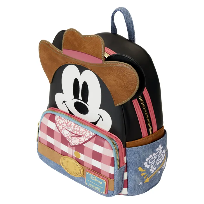 Western Mickey Mouse Cosplay Mini Backpack Unisex Loungefly Backpacks Western Mickey Mouse Cosplay Mini Backpack Unisex Loungefly Backpacks