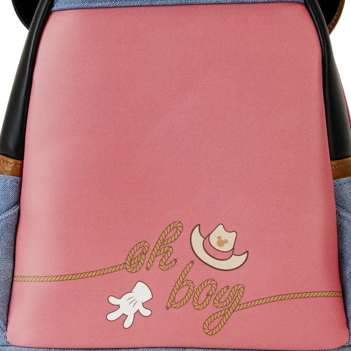 Western Mickey Mouse Cosplay Mini Backpack Unisex Loungefly Backpacks Western Mickey Mouse Cosplay Mini Backpack Unisex Loungefly Backpacks