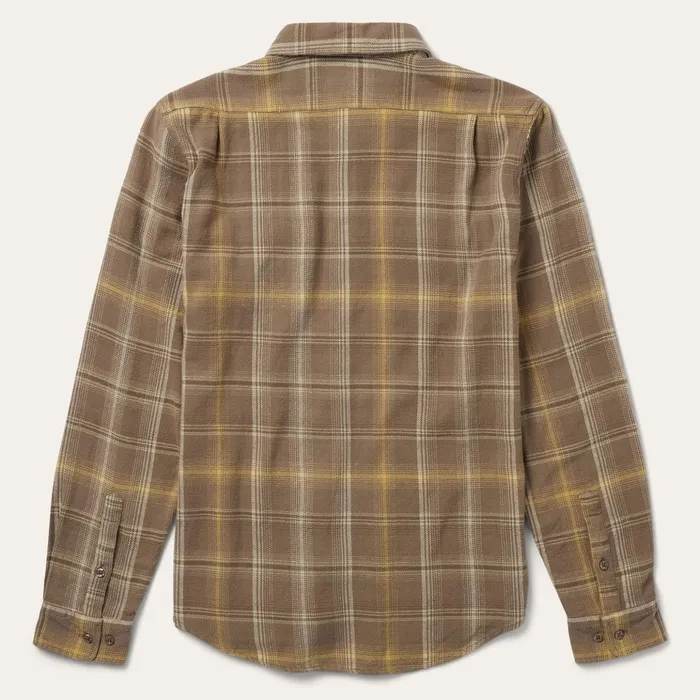 Western Shirts Men Stetson Brown Flannel ButtonFront Shirt Brown