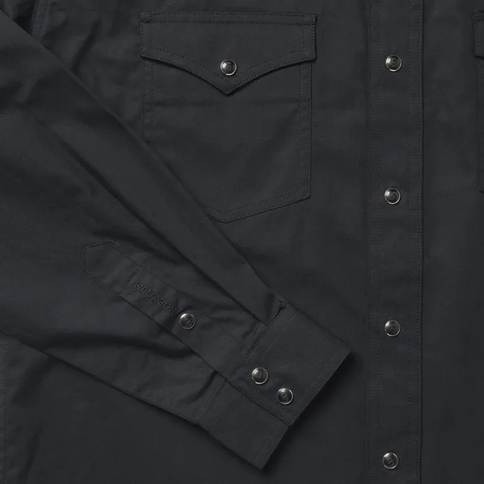 Western Shirts Men Stetson Classic Western Shirt In Black Black