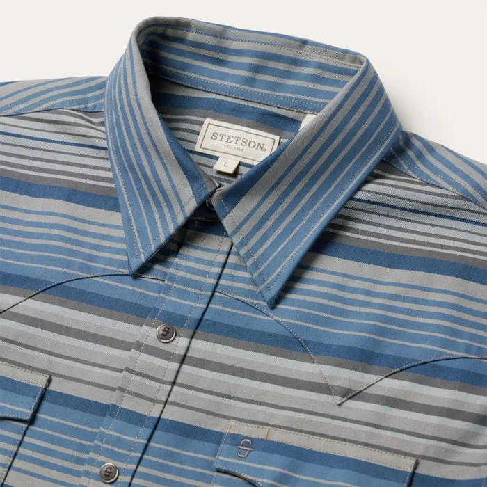 Western Shirts Men Stetson Serape Stripe Western Shirt Serape Stripe Western Shirt