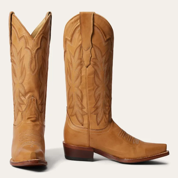 Western Women Stetson Casey Boots Tan