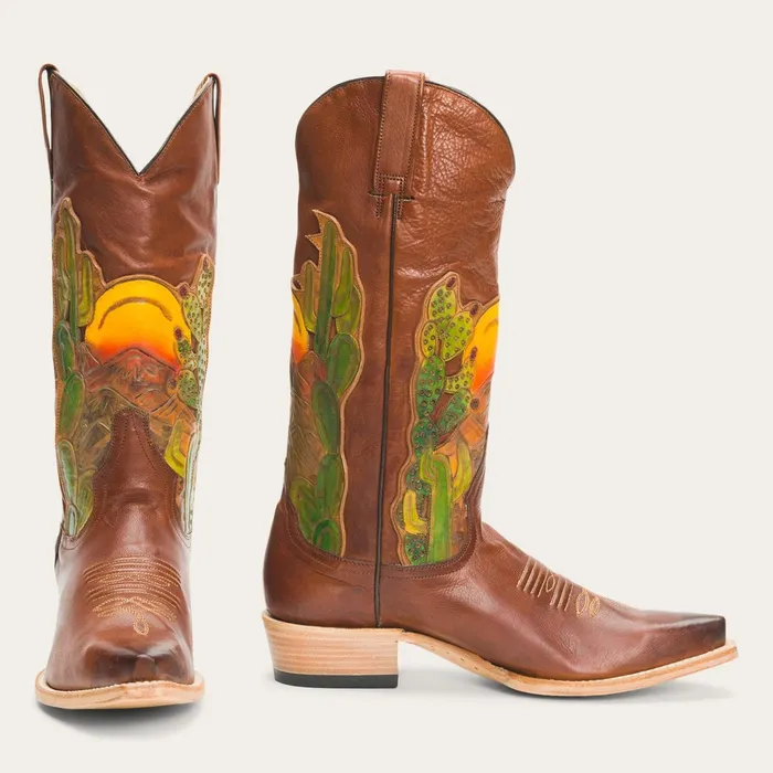 Western Women Stetson Goldie Boots Brown