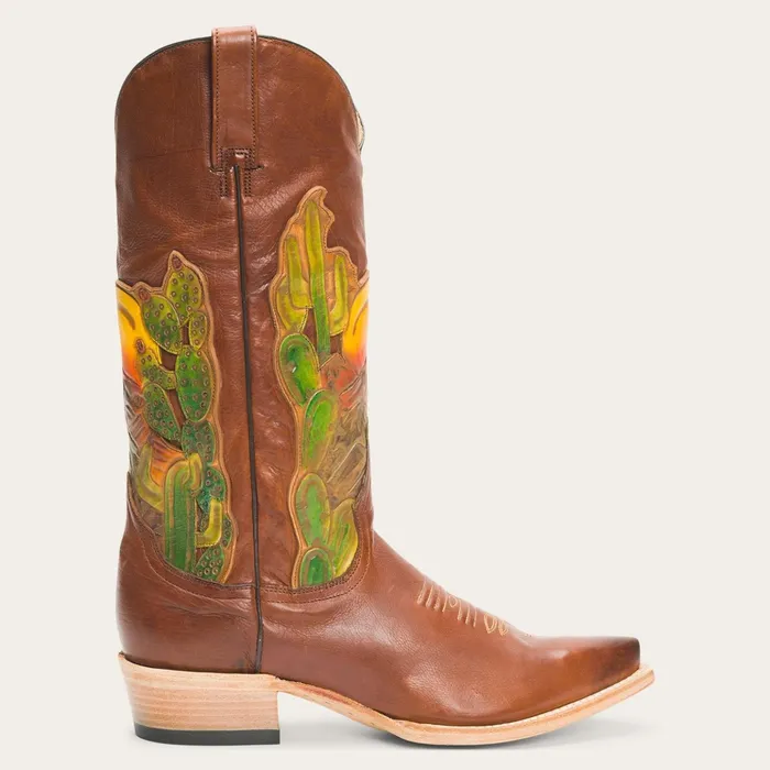 Western Women Stetson Goldie Boots Brown