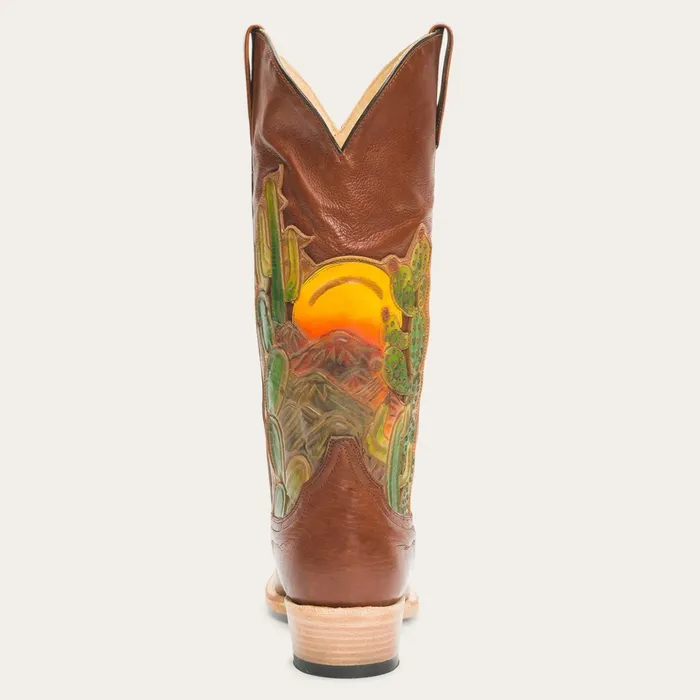 Western Women Stetson Goldie Boots Brown