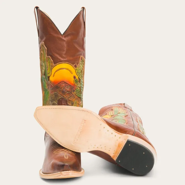 Western Women Stetson Goldie Boots Brown