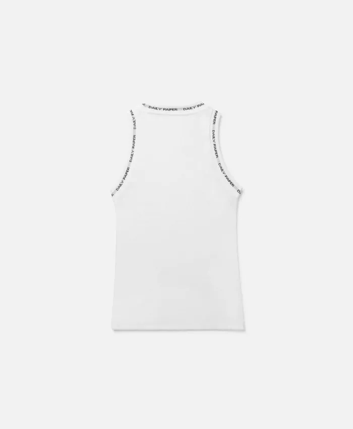 White Erib Tank Top White Women Daily Paper Tops