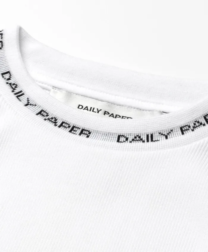 White Erib Tank Top White Women Daily Paper Tops